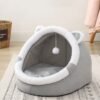 Enclosed Four-Season Cat House & Bed