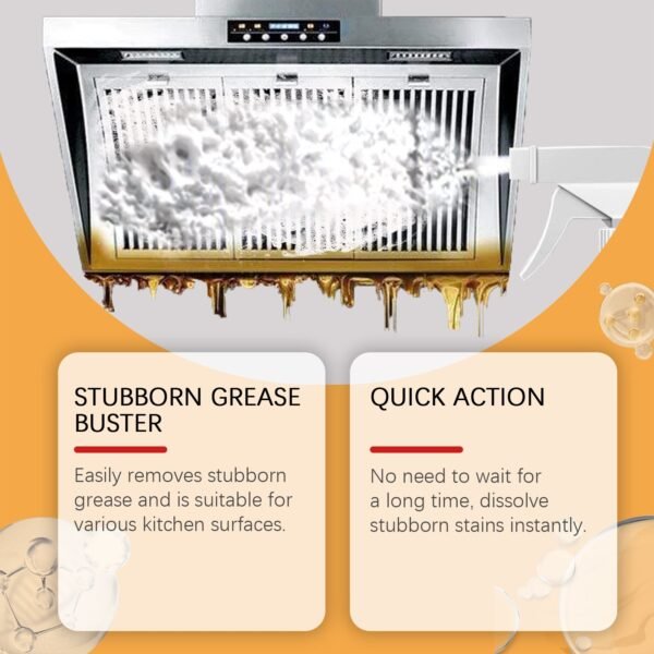 Grease Cleaner Kitchen Range Hood Cooktop Wash Basin Grease Dirt Grease Remover